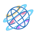 Space Fly Ball Vector